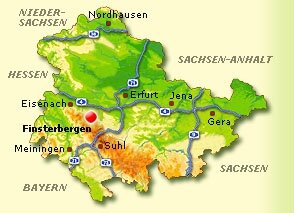 Lagekarte Finsterbergen