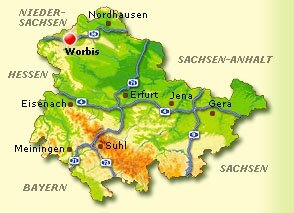Lagekarte Worbis