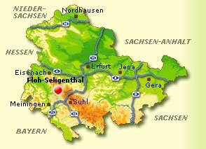 Lagekarte Floh-Seligenthal