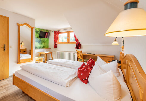 Blick in ein Gästezimmer