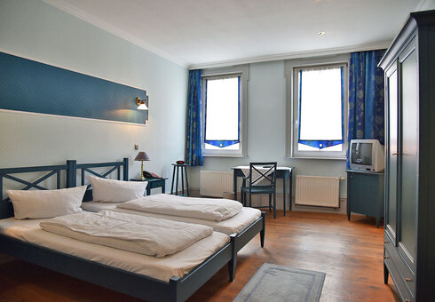 Blick in ein Gästezimmer