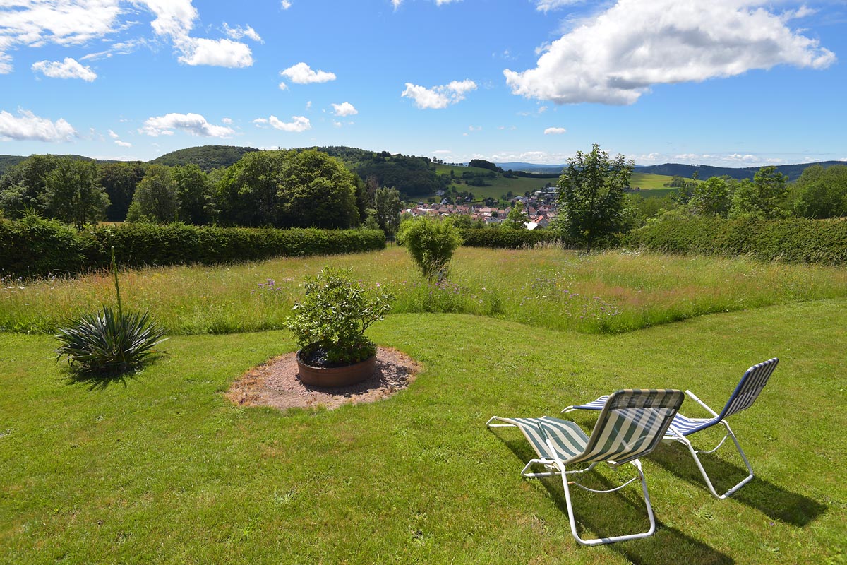 Ausblick vom Ferienhaus