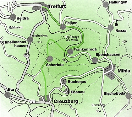 Der Naturparkwanderweg von Heiligenstadt nach